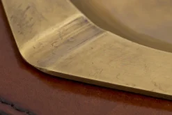 Manhattan, Cendrier, Cuir Marron