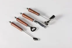 Manhattan, Jigger A Cocktail, Cuir Marron