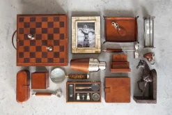 Manhattan, Plateau, Cuir Marron, S