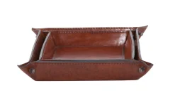 Manhattan, Plateau, Cuir Marron, S