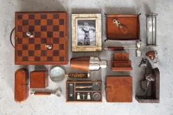 Manhattan, Plateau, Cuir Marron, L