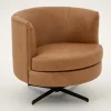 Marchetti, Fauteuil, Cuir Cognoac, Rotatif