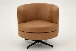 Marchetti, Fauteuil, Cuir Cognoac, Rotatif