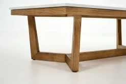 Marnix, Table Basse, Chene Et Pierre, 140X70
