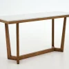 Marnix, Table Console, Chene Et Pierre