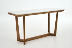 Marnix, Table Console, Chene Et Pierre