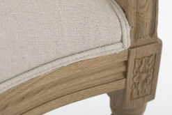 Medy, Fauteuil, Chene, Lin Naturel