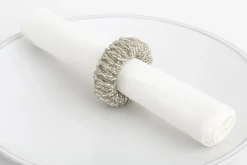 Meina, Rond De Serviette, Perles, Argent