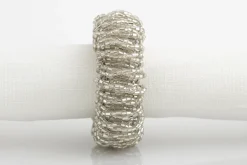 Meina, Rond De Serviette, Perles, Argent