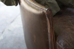 Melbury, Fauteuil Club, Marron Fonce, Cuir