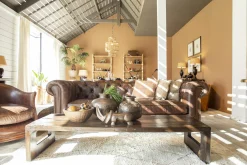 Melbury, Fauteuil Club, Marron Fonce, Cuir