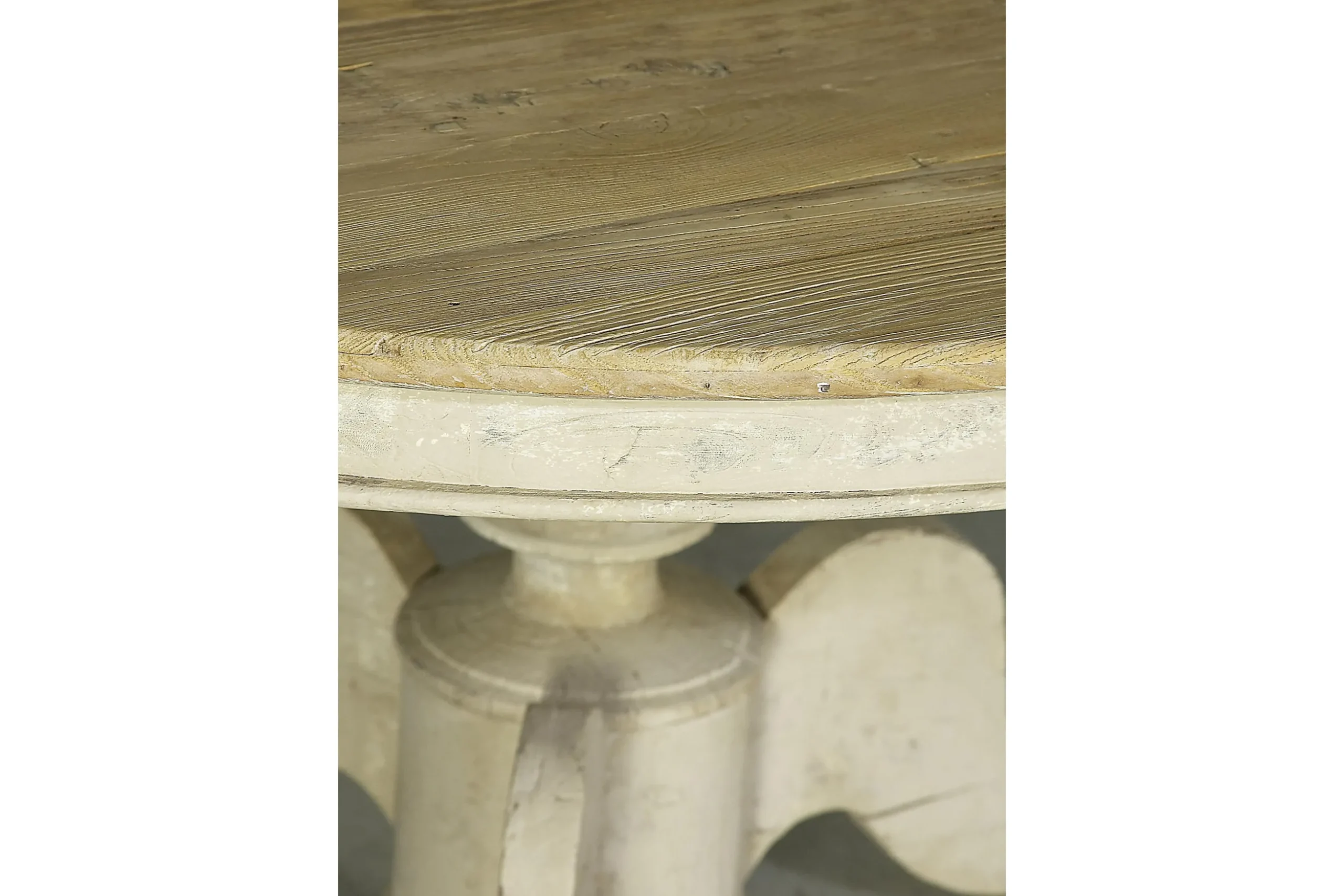 Milan, Table A Manger, Ronde, Bois Recycle, 140 Cm, Modele 1