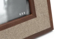 Milburn, Cadre Photo, Laine Et Cuir, 15X20