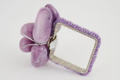 Naoh, Rond De Serviette, Perles, Violet