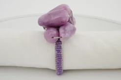 Naoh, Rond De Serviette, Perles, Violet