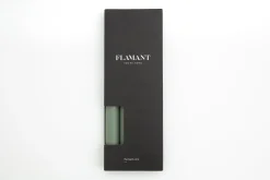 Nell, Bougie De Table, Couleur Vert Olive, Lot De 4