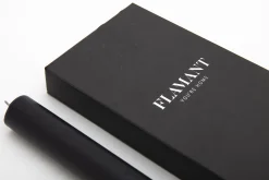 Nell, Bougie De Table, Couleur Noir, Lot De 4