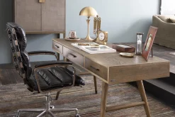 Nontemar, Bureau, Bois Et Laiton