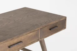 Nontemar, Bureau, Bois Et Laiton