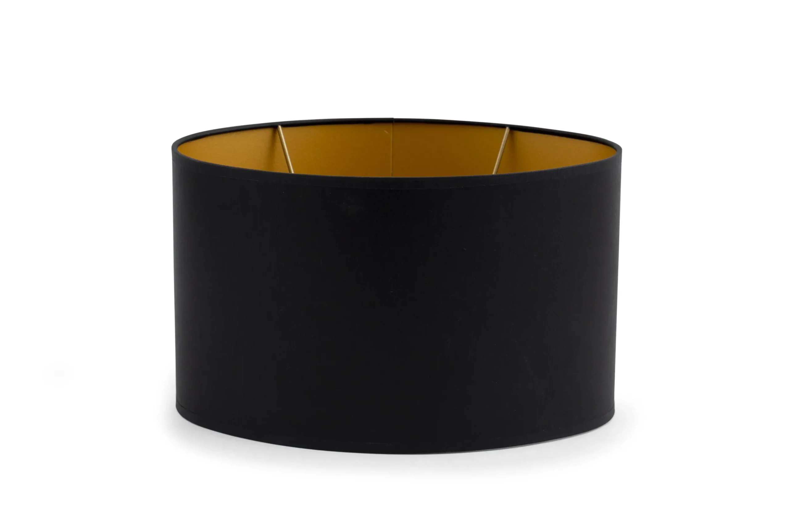 Ovale, Abat-Jour, Noir Et Or, Ovale, 30 Cm