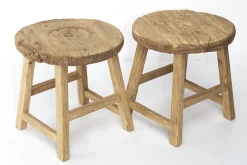 Porta, Table D'Appoint, Bois Recycle