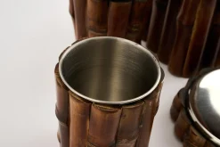 Rene, Porte Dentifrice, Acier Et Bois