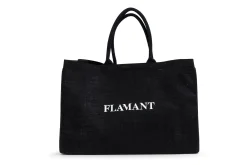 Sac Flamant, Sac Shopping, Jute, Noir