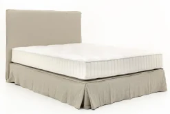 Sandrine, Lit Double, Avec Tete De Lit, Housse, 180Cm