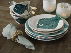 Sangha, Assiette, 28 Cm, Rayures