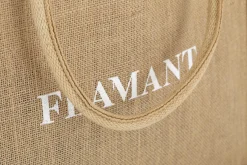 Shopper Flamant, Sac Shopping, Jute, Naturel