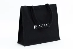 Shopper Flamant, Sac Shopping, Jute, Noir