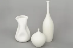 Tess, Vase, Ceramique, Blanc, Modele 1