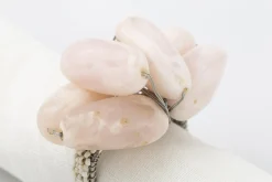 Tina, Rond De Serviette, Perles, Blanc