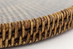 Togo, Plateau, Rond, Avec Verre, Reed