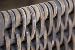 Togo, Plateau, Rond, Roseau, Gris, 48Cm