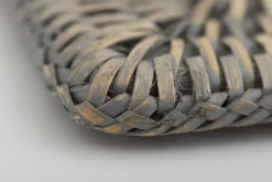 Togo, Set De Table, Roseau, Gris, Rectangulaire