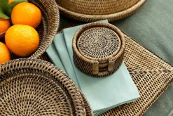 Togo, Set De Table, Roseau, Rectangulaire