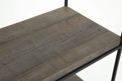 Urban, Rack, Chene Et Metal, Marron Fonce