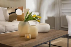 Urban, Table Basse, Chene Et Metal, Marron Clair