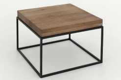 Urban, Table D'Appoint, Chene Et Metal, Marron Clair