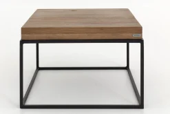Urban, Table D'Appoint, Chene Et Metal, Marron Clair