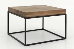 Urban, Table D'Appoint, Chene Et Metal, Marron Clair